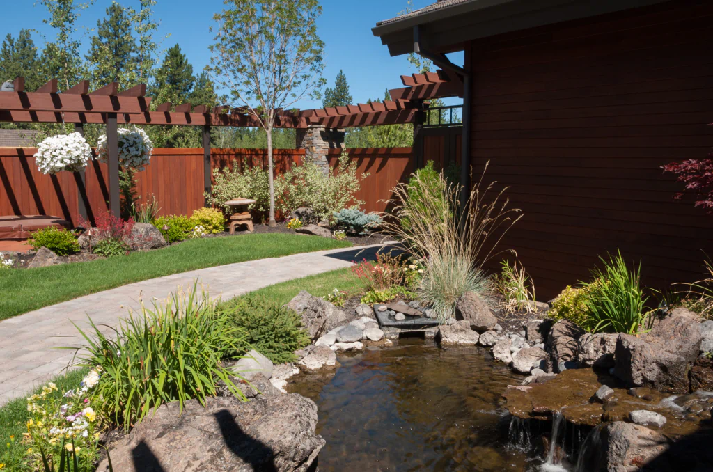 backyard water feature