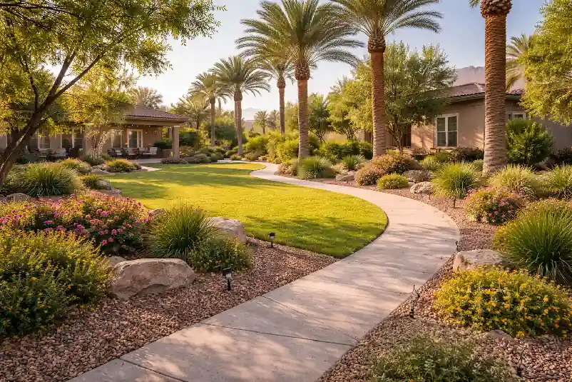man pest control work garden pathway image (2)